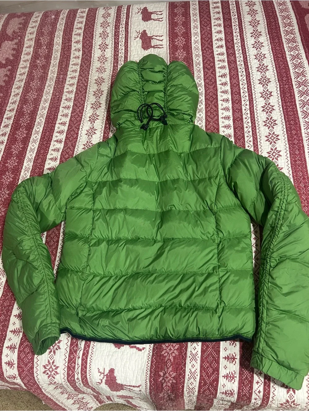 Girl’s Replay Bright Green Puff Jacket L. EUC.